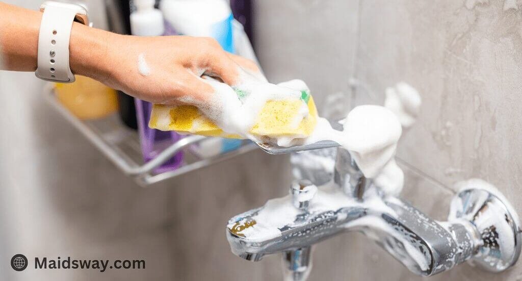 Conquer Hard Water Stains: Your Ultimate Guide to a Sparkling Austin Home 2 clean bathroom faucet