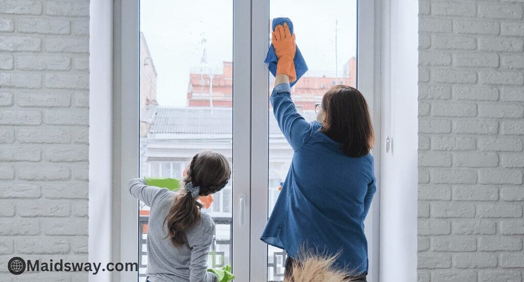 Kid-Friendly Cleaning: Involving Children in Chores 2 cleaning with childrens